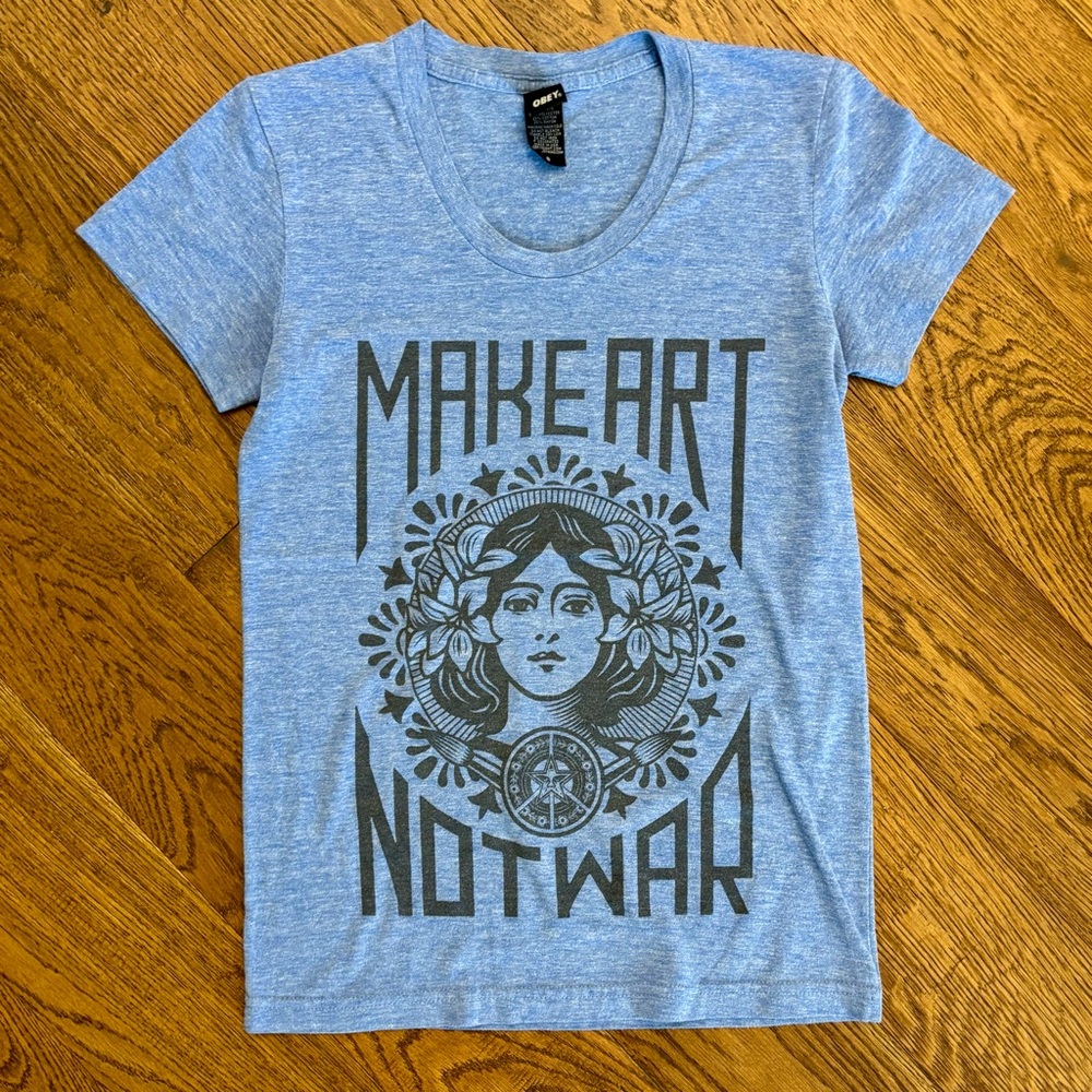 Obey Make art not war t-shirt - Picture 3 of 7